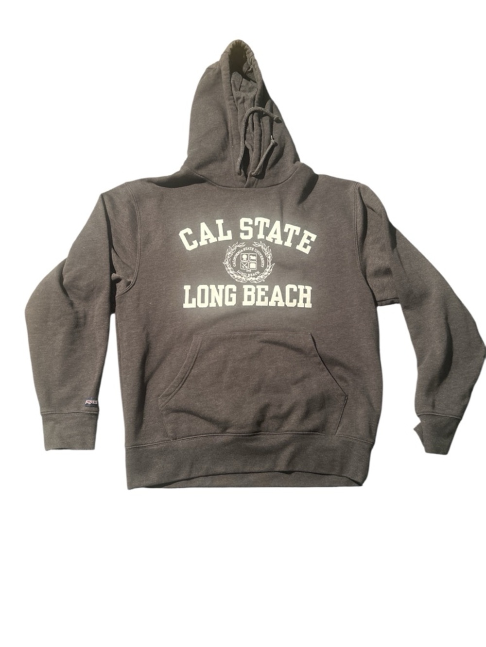 Jansport Cal State Long Beach Crewneck Hoodie - Charcoal Gray Size M Vintage